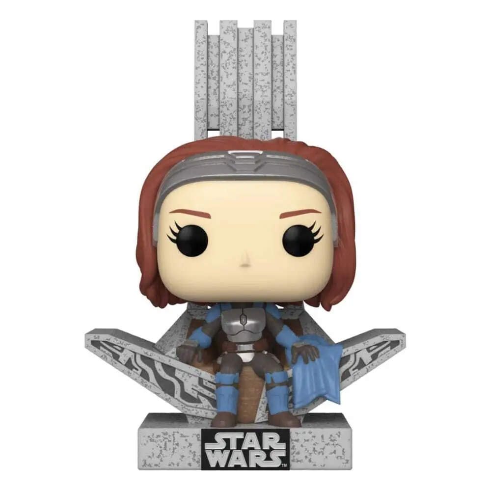Figurine de collection Funko Star Wars The Mandalorian POP! Deluxe Bo Katan w/Throne