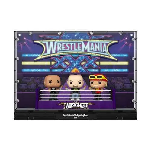 Vinyl-Sammelfigur Funko WWE POP Moments Deluxe Wrestlemania 30 Opening Toast (x3)