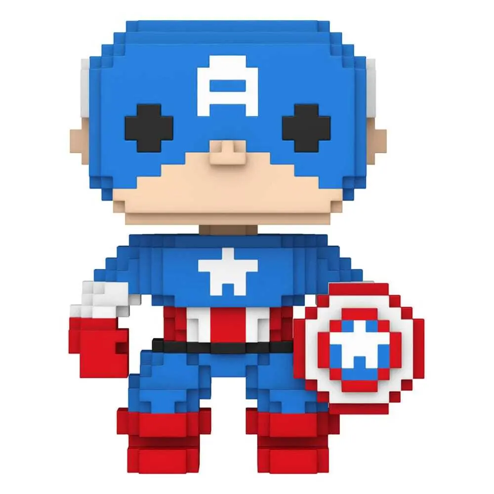 Figurine en vinyle Funko Marvel POP! 8-Bit Captain America Figurine en vinyle Funko Marvel POP! 8-Bit Captain America