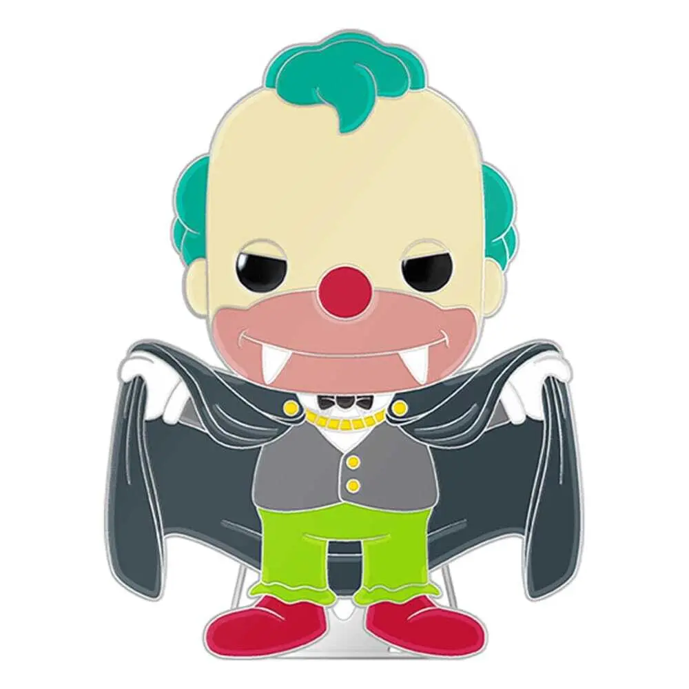 Non Communiqué Figurine Les Simpsons Horror Pin Pin's Émaillé Pop! Krusty 10 Cm - Image 3