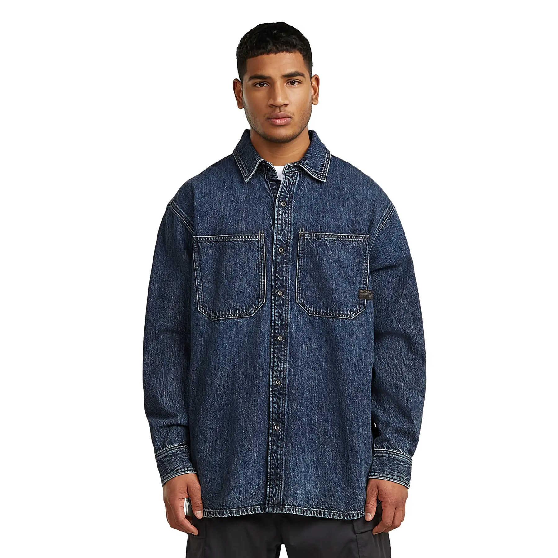 Lässige Jeanshemd mit zwei Taschen G-Star