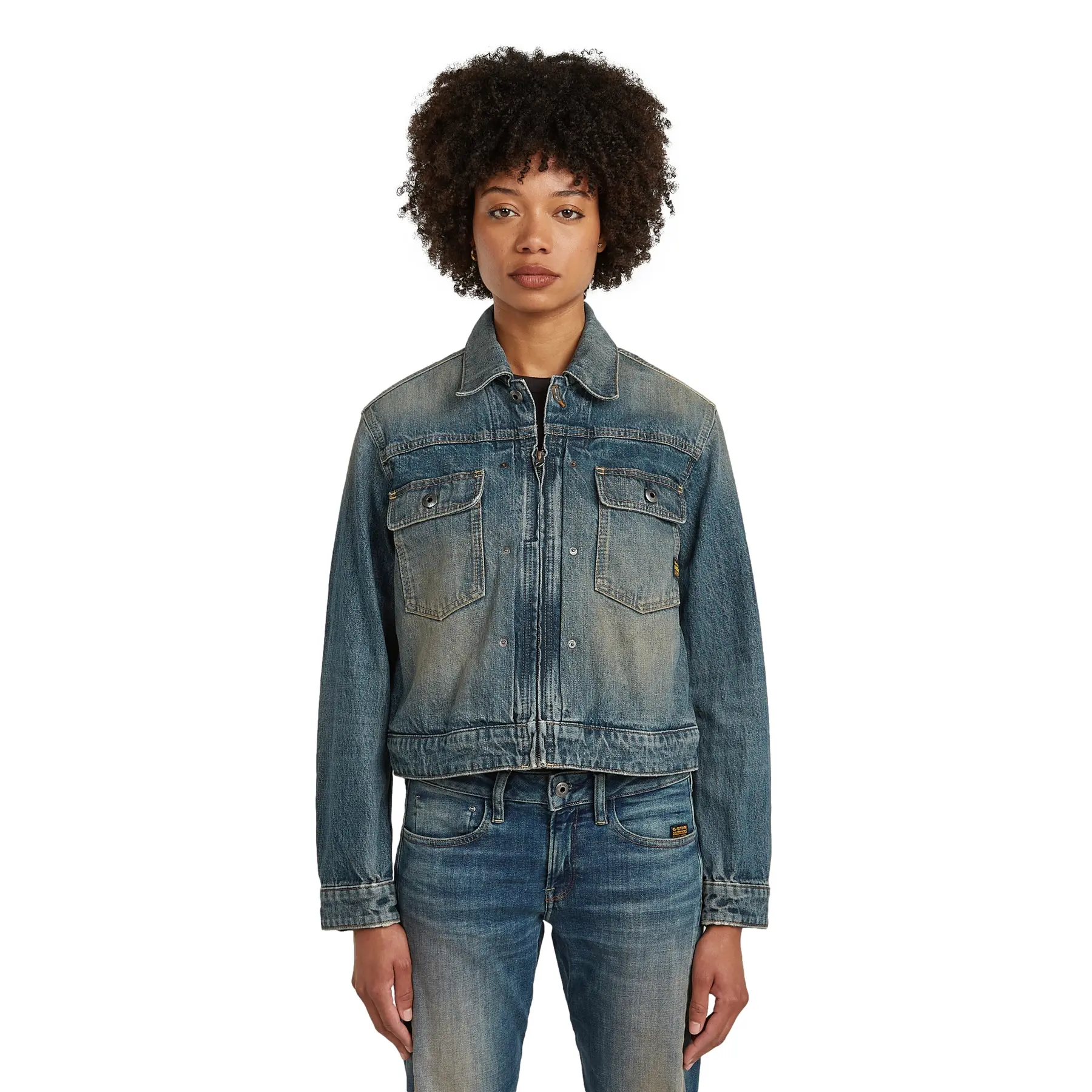Jeansjacke Damen G-Star Shrunken Boxy