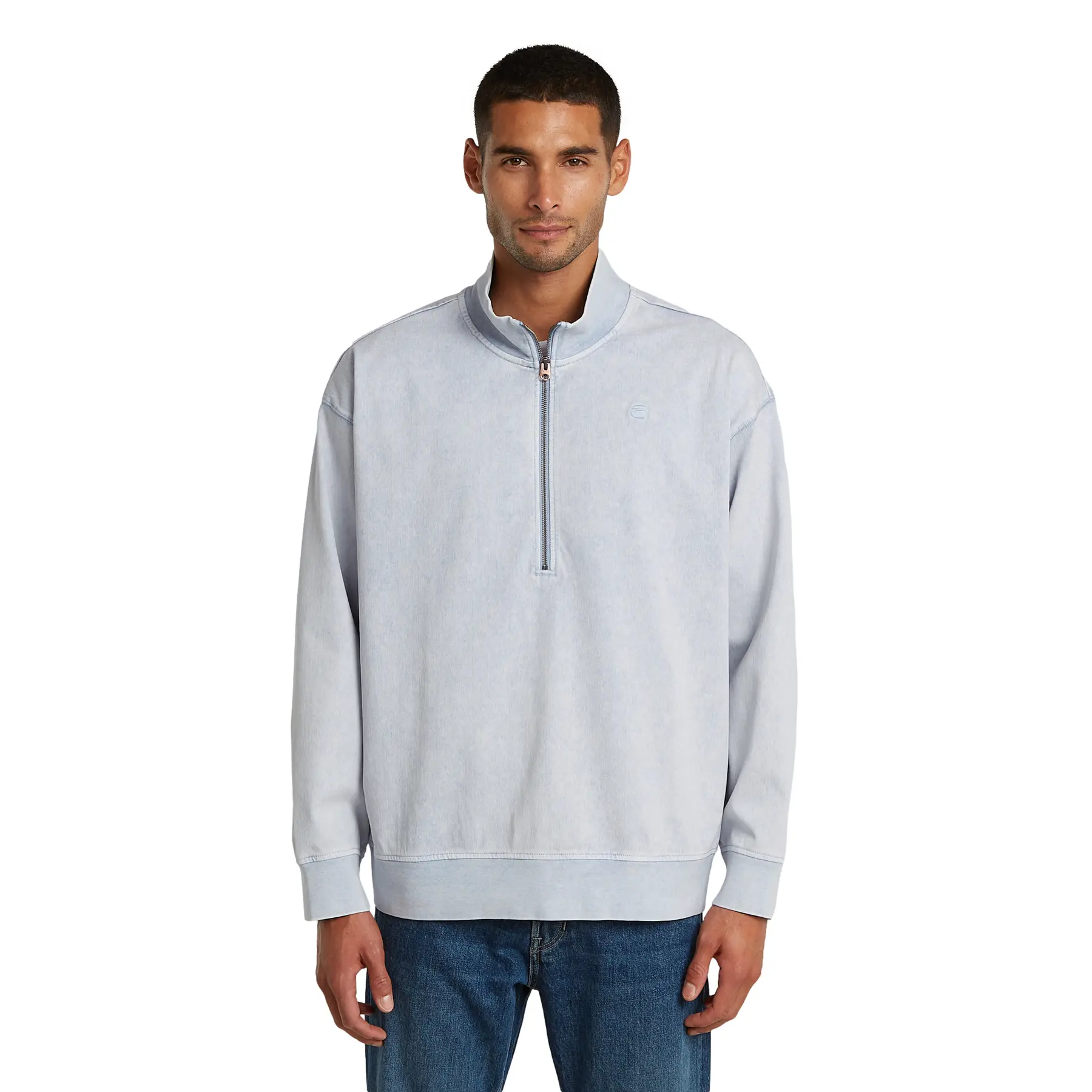 Sweatshirt half zip G-Star Washed