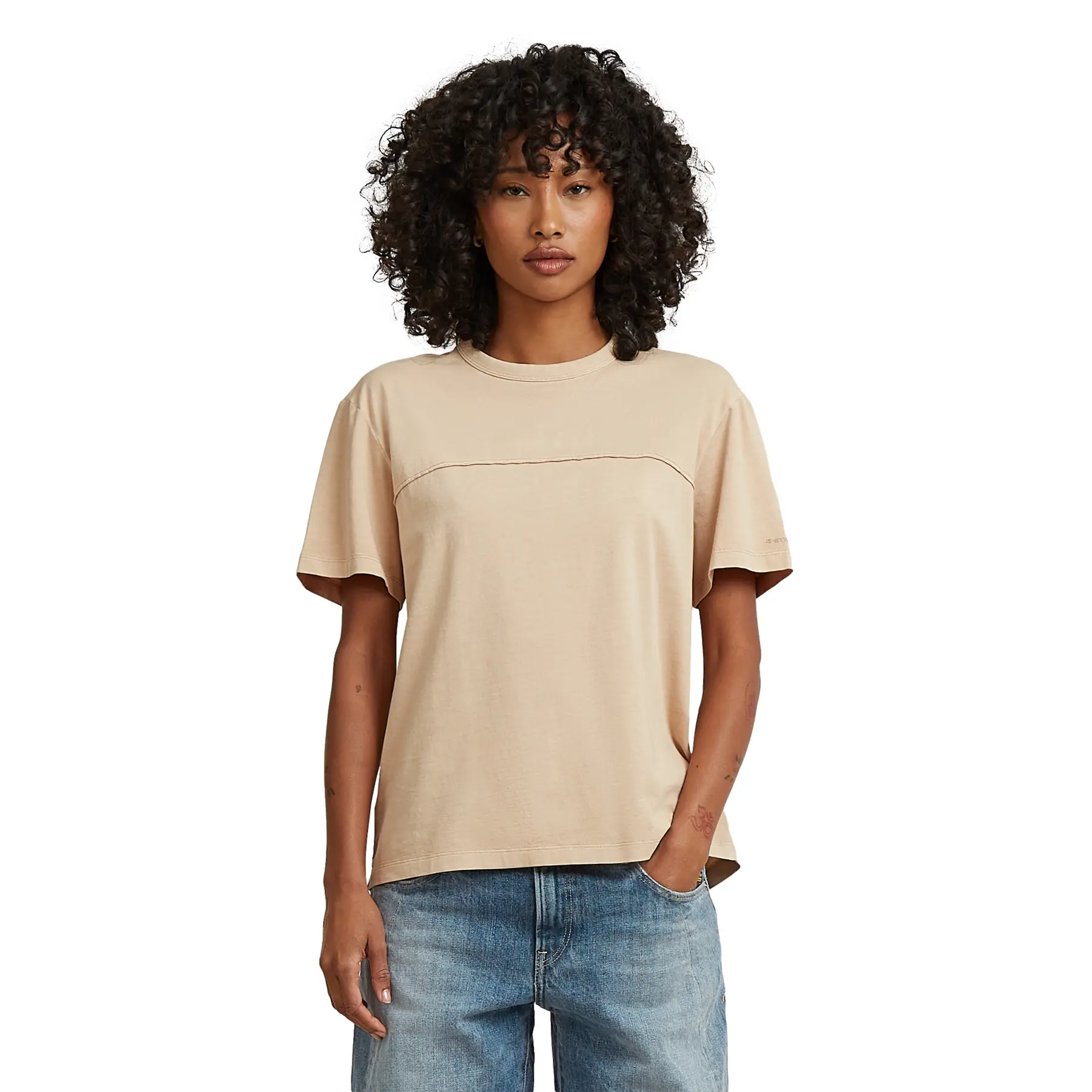 Damen T-Shirt G-Star Washed