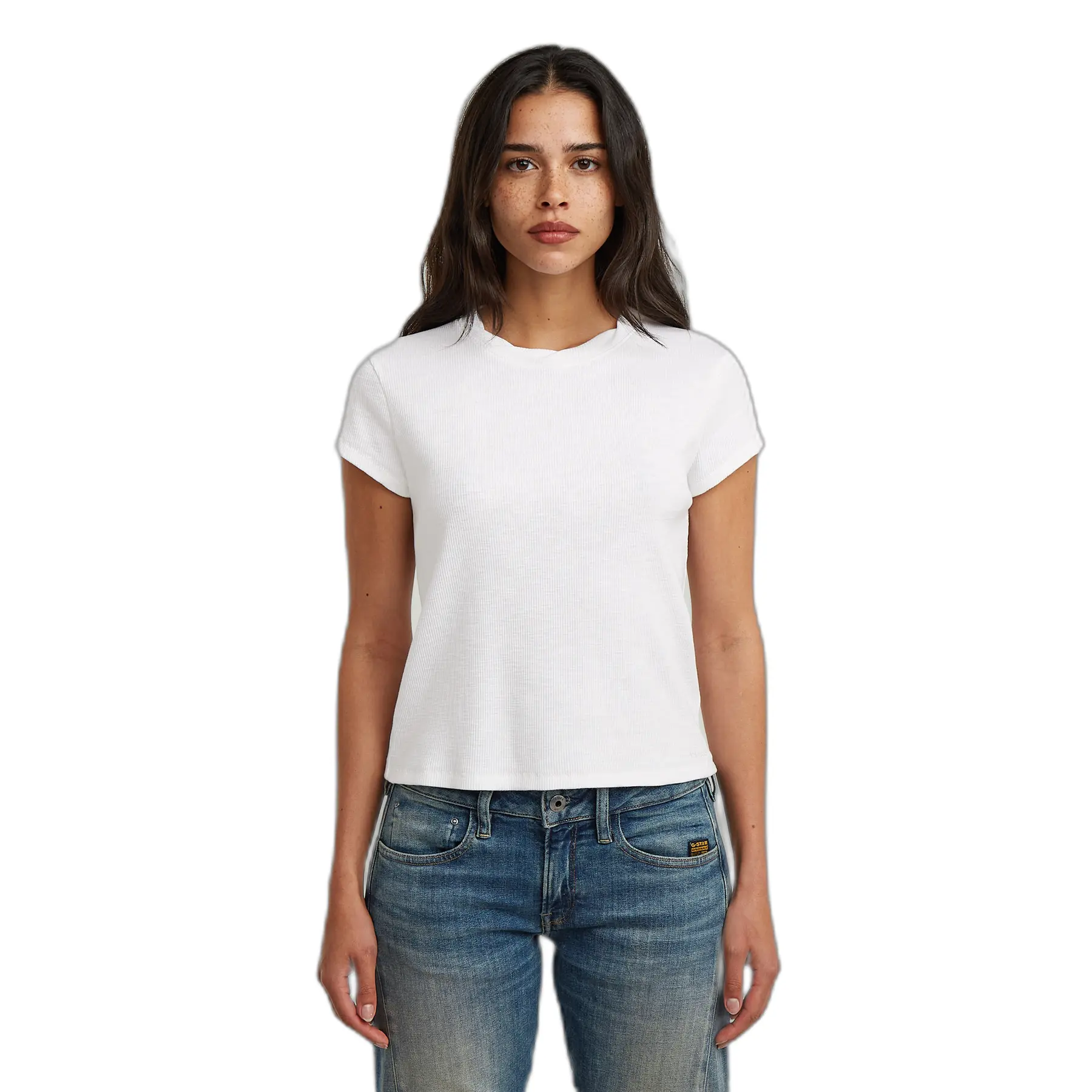 Strukturiertes T-Shirt Damen G-Star Baby