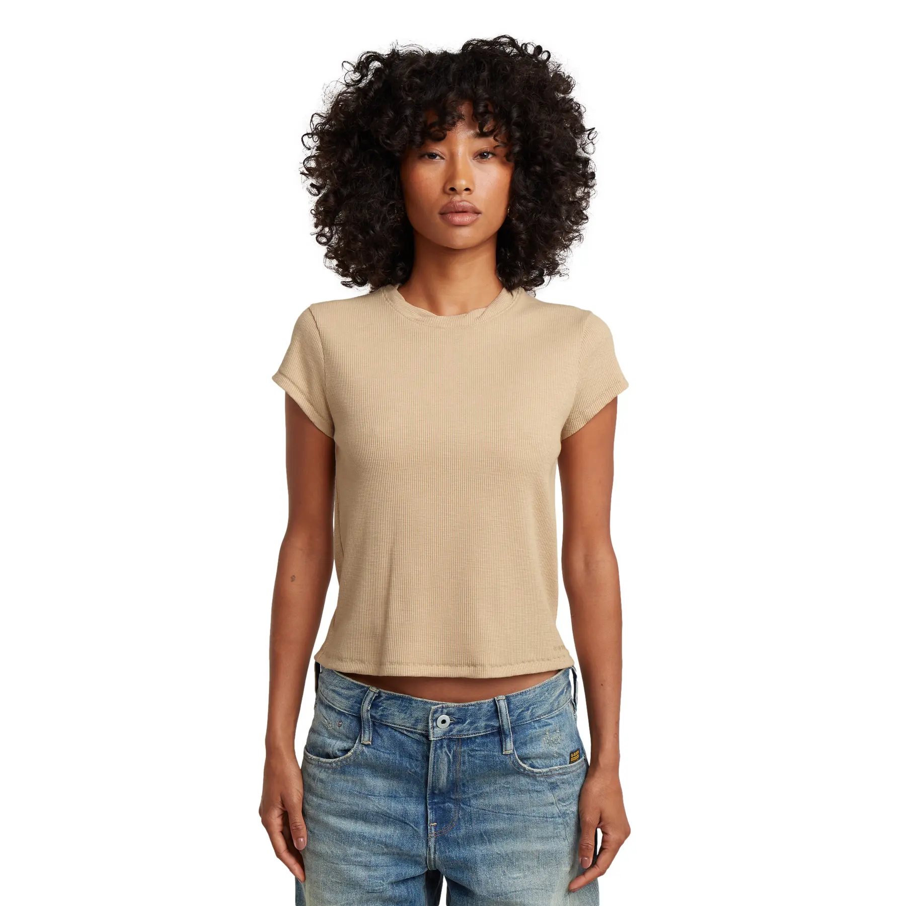 Strukturiertes T-Shirt Damen G-Star Baby