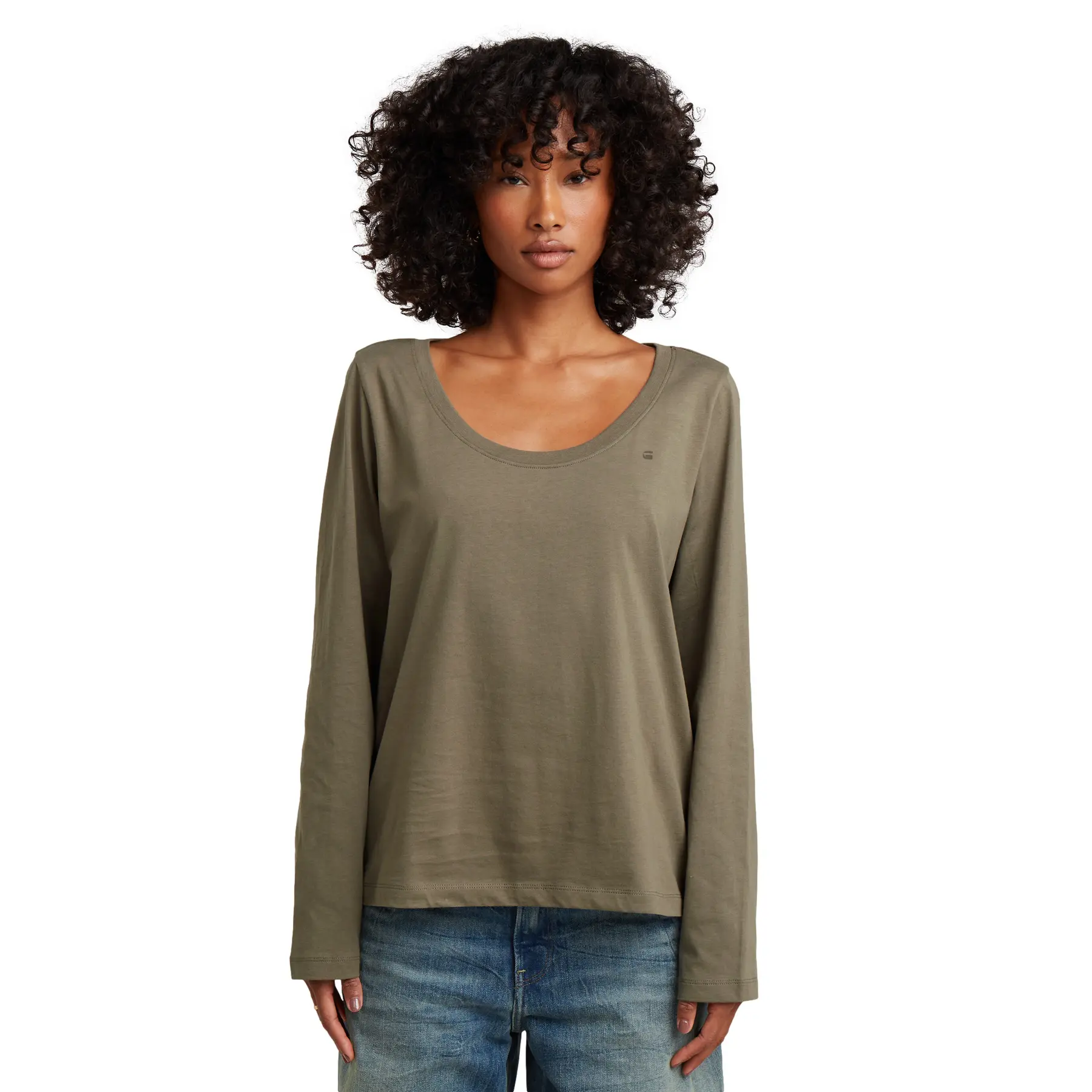 Maglietta a manica lunga da donna G-Star Scoop Neck