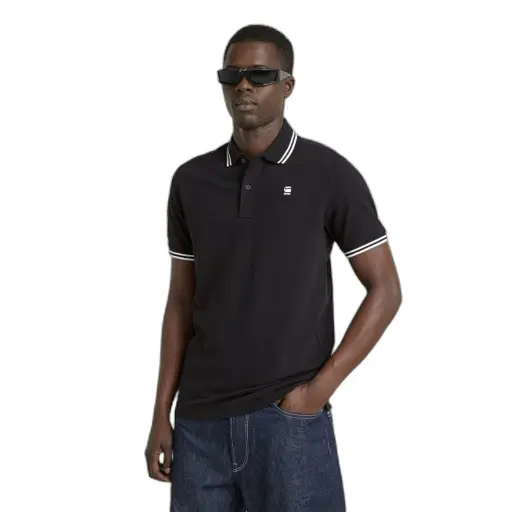 Polo a righe slim maniche lunghe G-Star Dunda