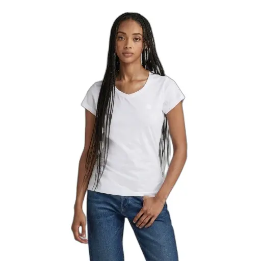 T-shirt slim collo a V donna G-Star Eyben
