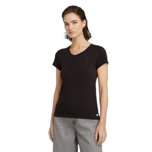 T-shirt slim collo a V donna G-Star Eyben