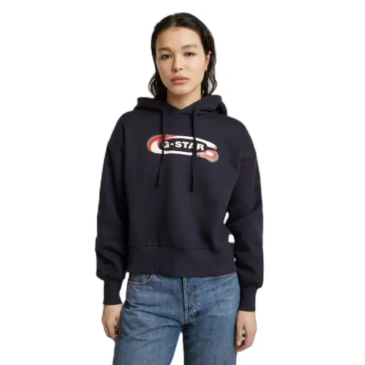 Hoodie Damen G-Star Old Skool Logo Loose