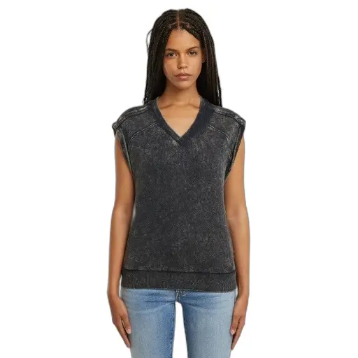 G-Star Damen Grau Ärmelloser Pullover Washed