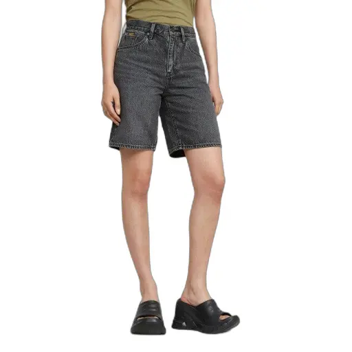 G-Star Damen Grau Bermuda-Shorts Für Viktoria Clean Edge
