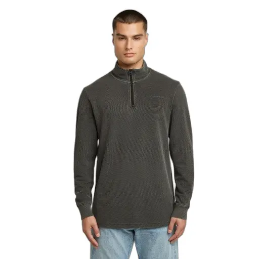 T-Shirt G-Star Overdyed Half Zipweeter
