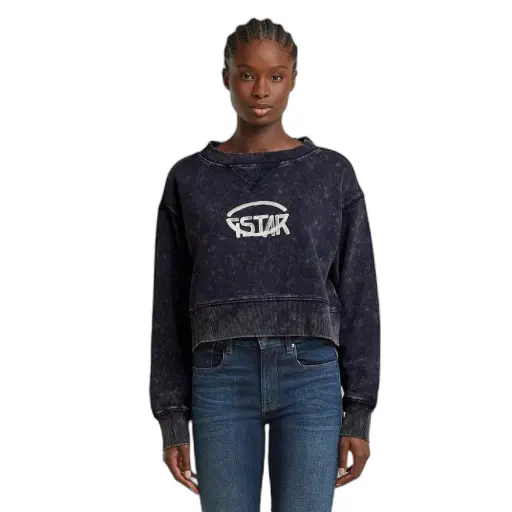 Sweatshirt Damen G-Star Overdyed Logo Loose R