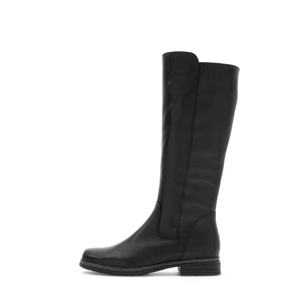 Hochschaft-Stiefel aus Kalbsleder mit Schal für Damen Gabor