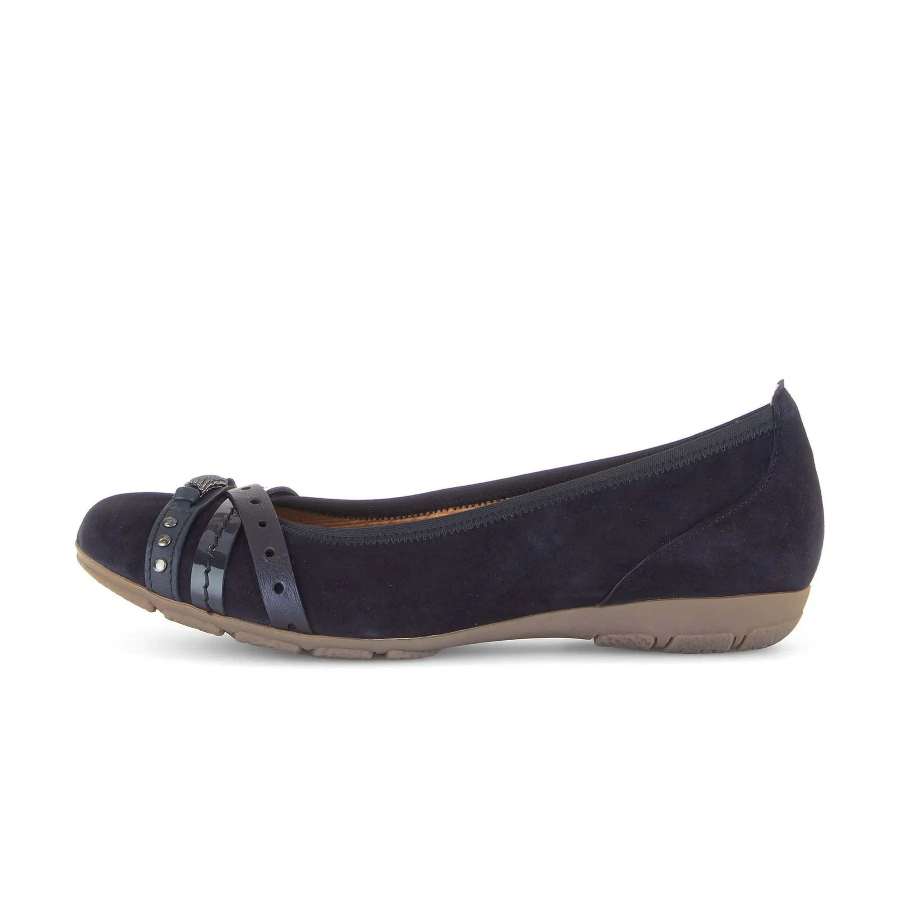 Ballerinas Damen Gabor Samt Foulard Lack