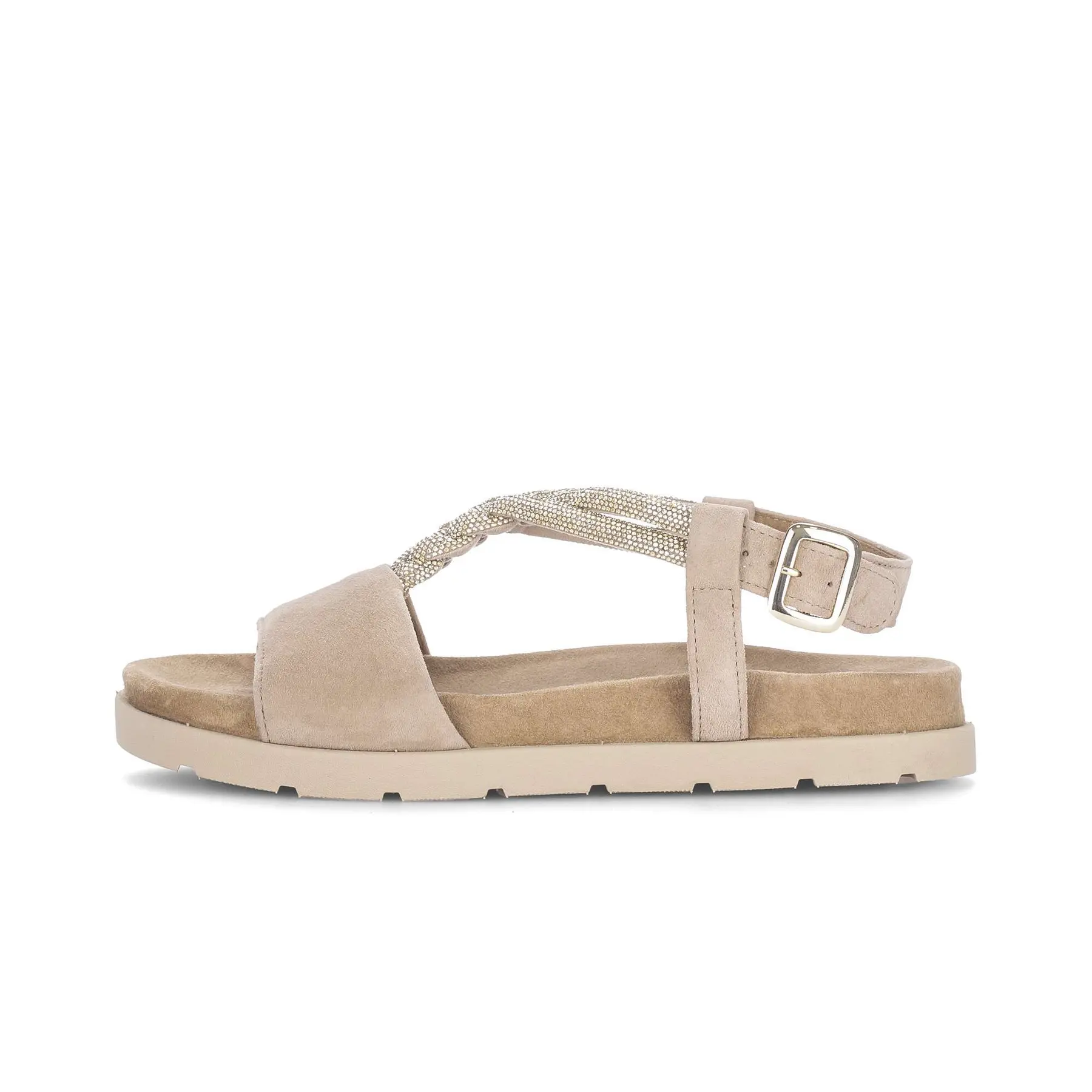 Sandalen für Damen Gabor Samtchevr. Strass HT