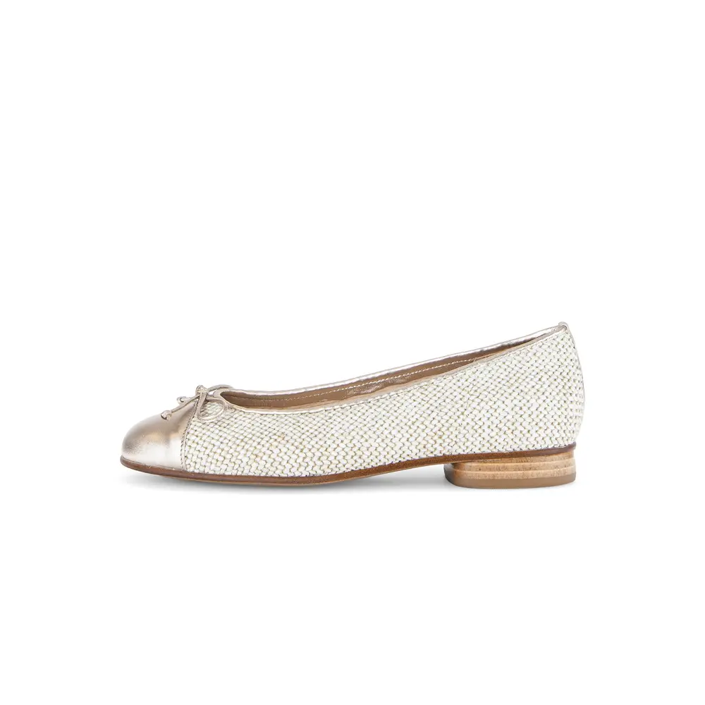 Metallisch Ballerinas Damen Gabor RaffiaD