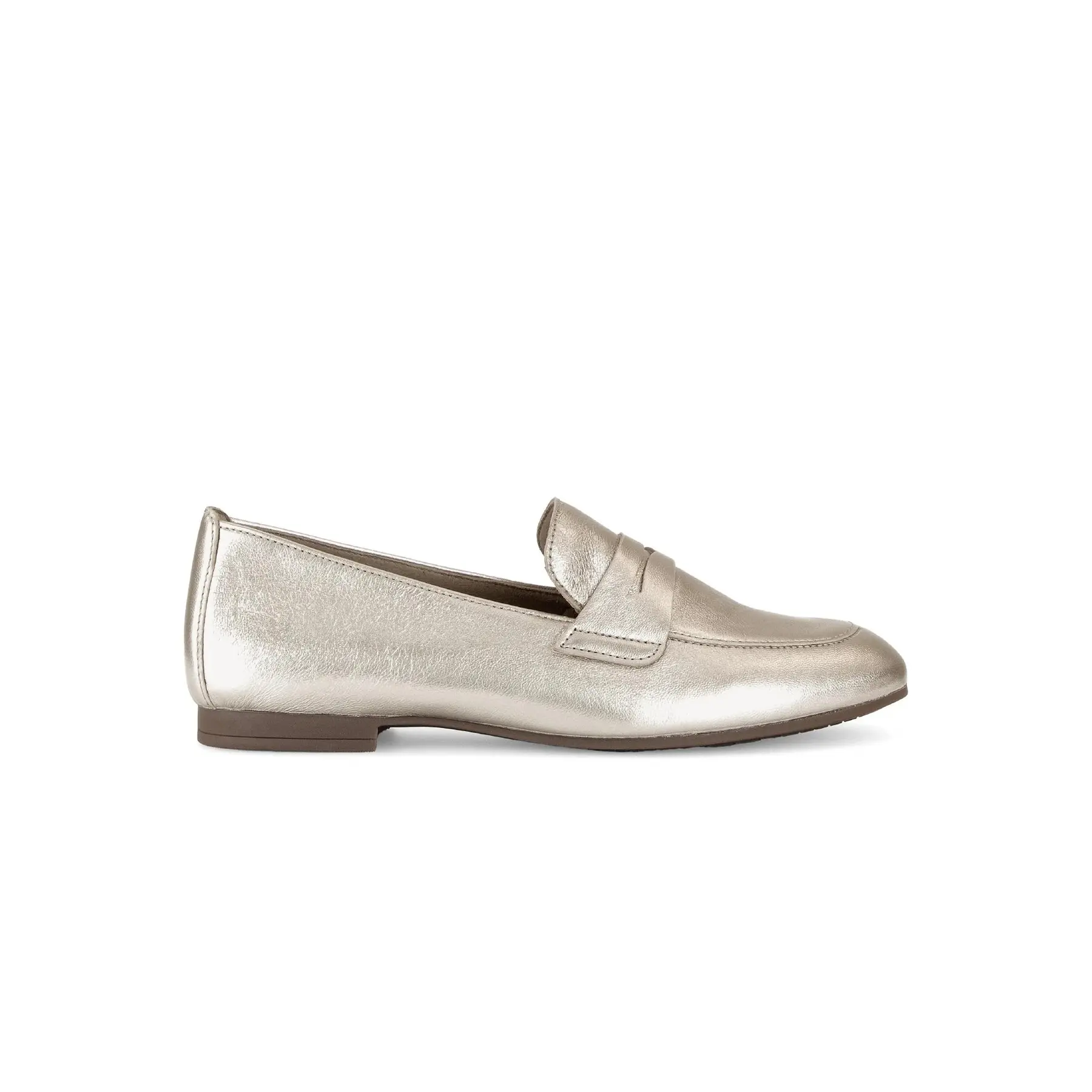 Damen Mokassin aus metallisch glänzendem Satin Gabor
