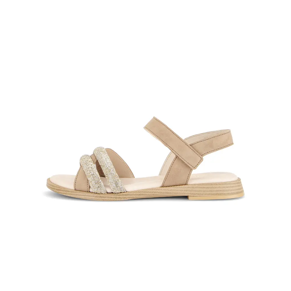 Sandali in vitello con strass donna