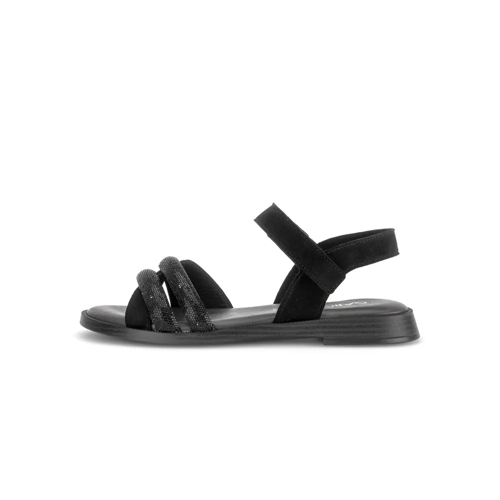 Sandali in vitello con strass donna