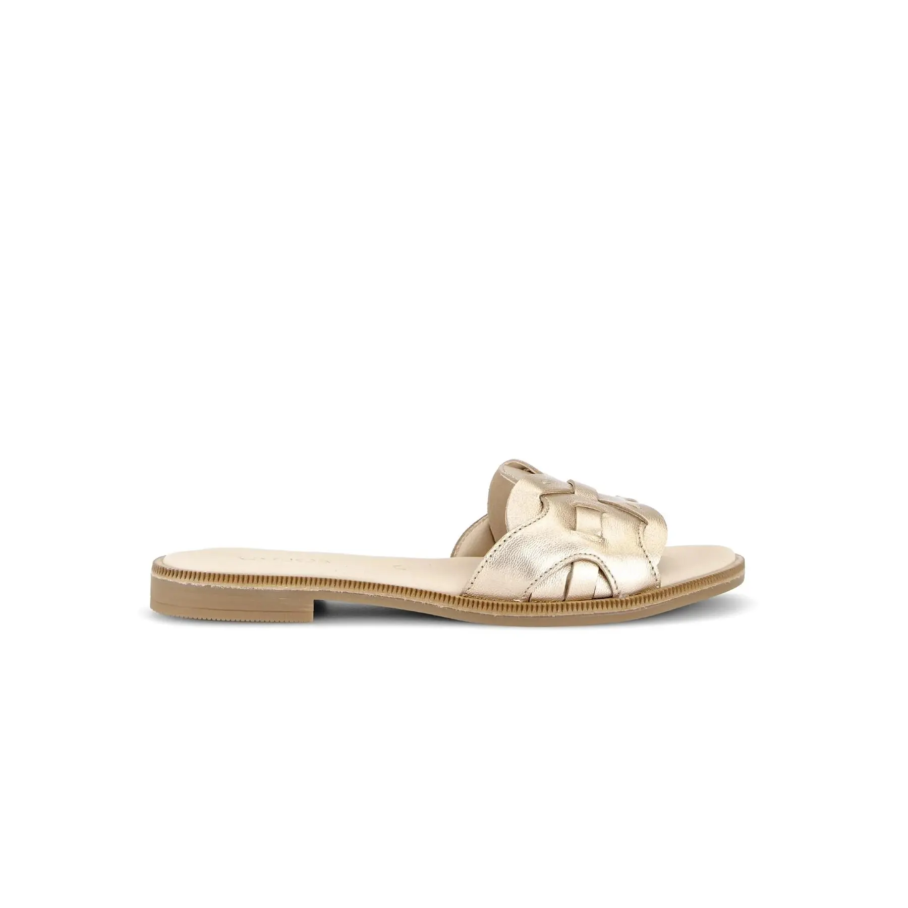 Mule in satin metallizzato donna