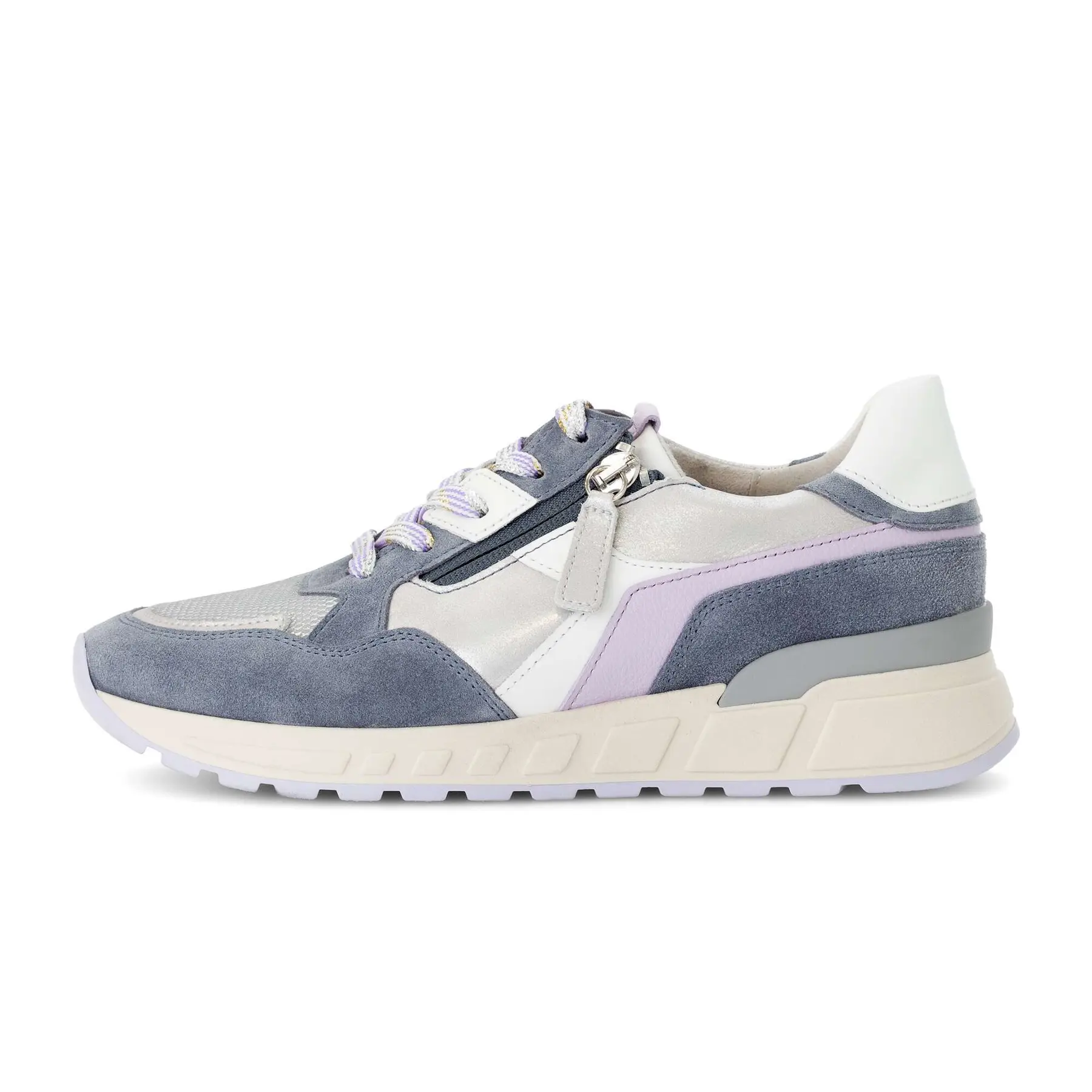 Sneakers mit metallischem Netz Velours Nappa Damen Gabor