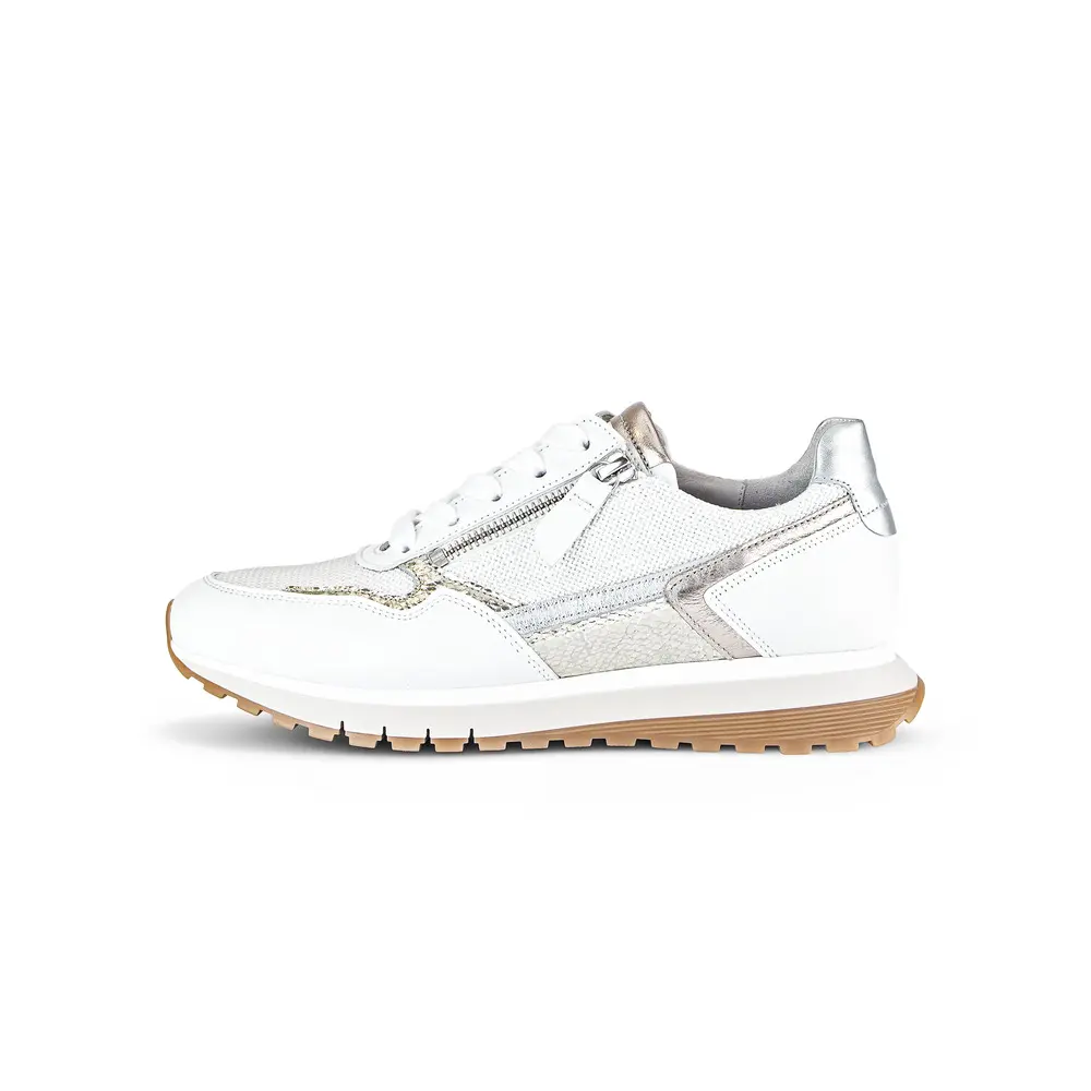 Damen Sneaker aus metallic Nappaleder Gabor