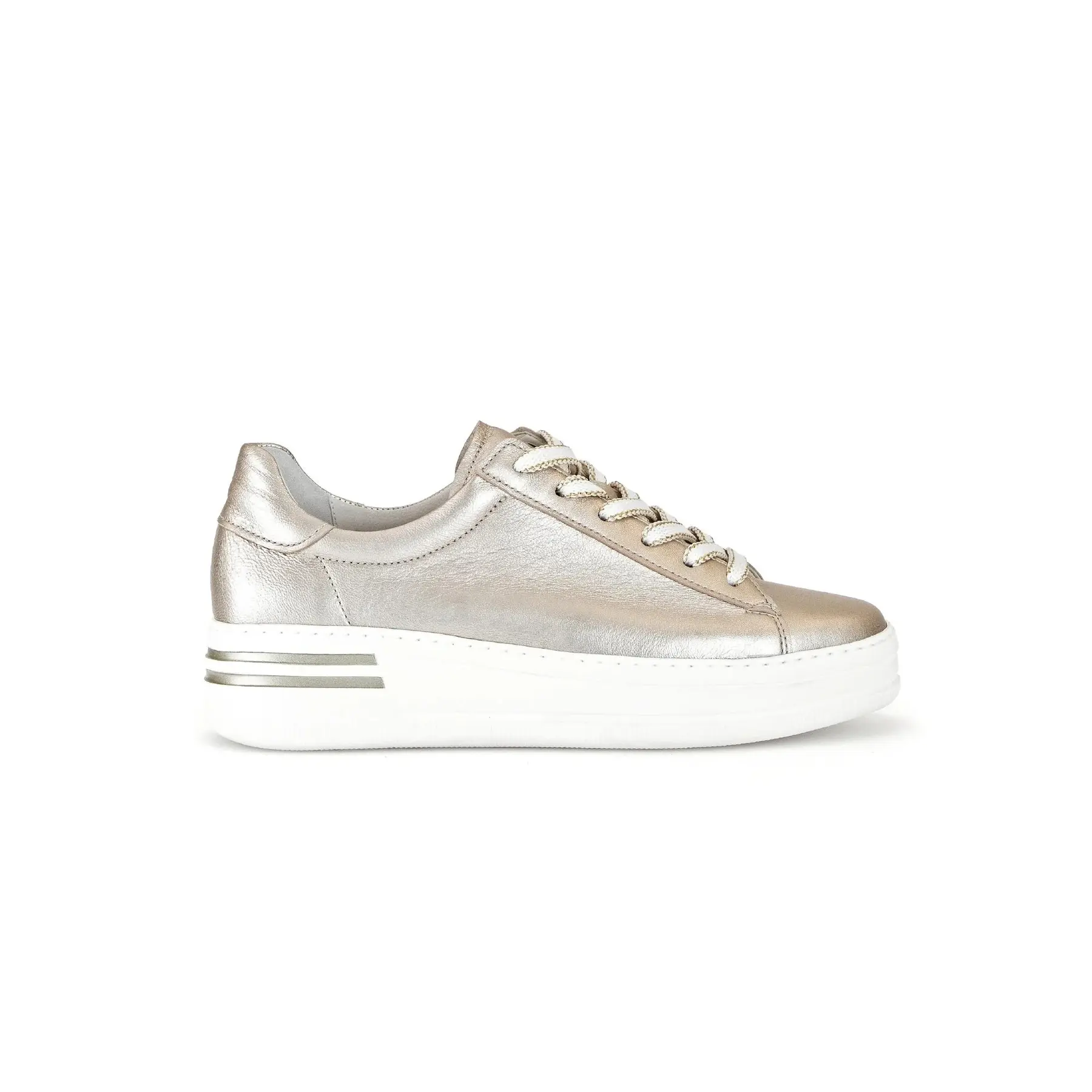 Scarpe in satin metallizzato donna