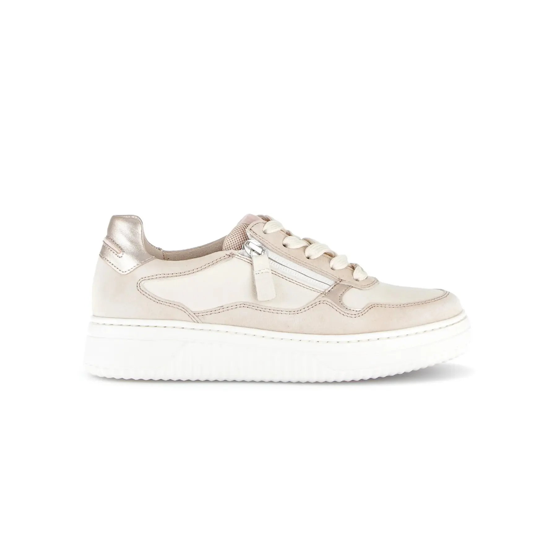 Metallisch glänzende Velours Sneaker Damen Gabor