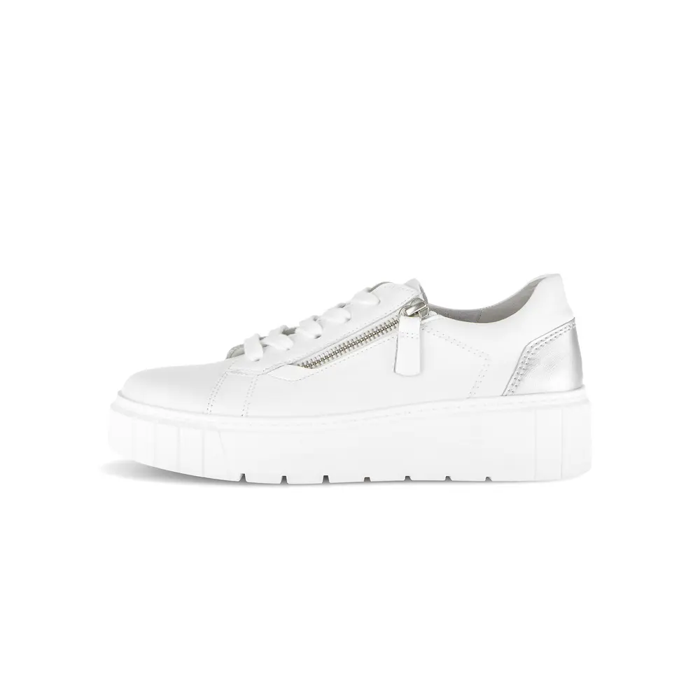 Metallisch Satinierte Wildleder Sneaker mit Verschluss für Frauen Gabor