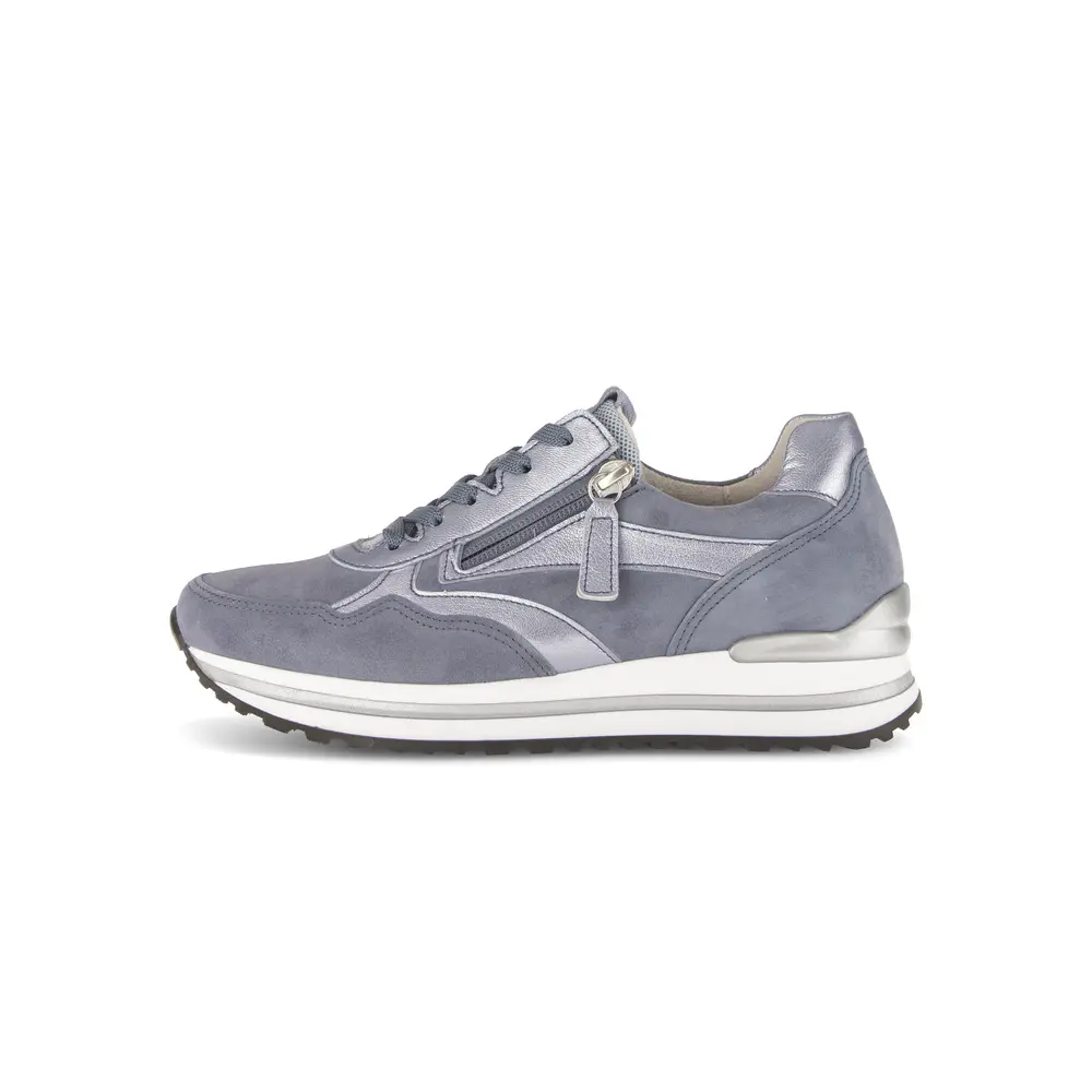 Metallische Ziegenleder-Sneaker für Damen Gabor