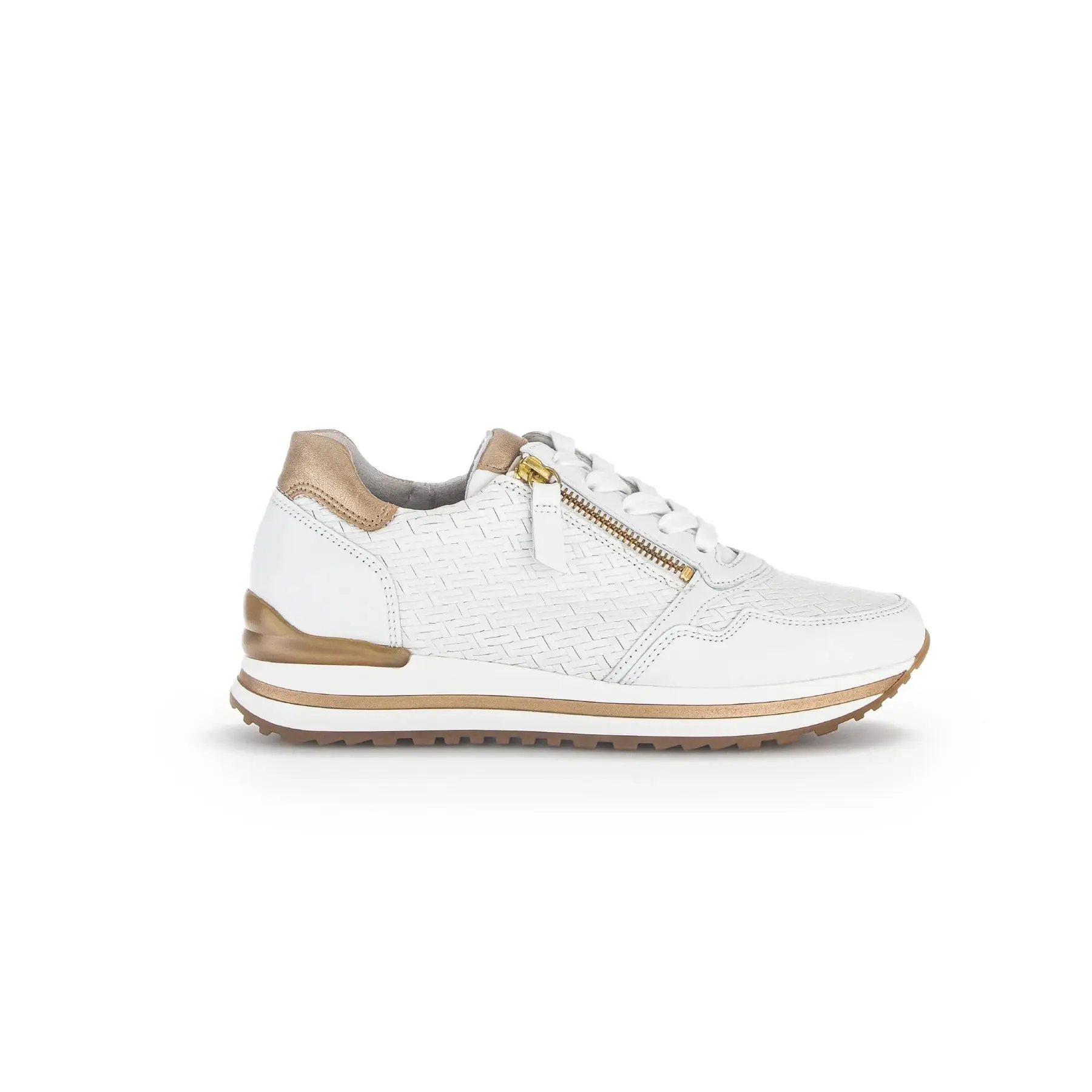 Damen Sneakers aus metallisiertem Nappa Gabor Fl.Twist