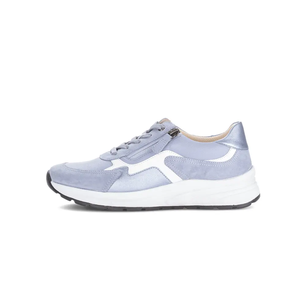 Metallisch glänzende Velours Sneaker Damen Gabor