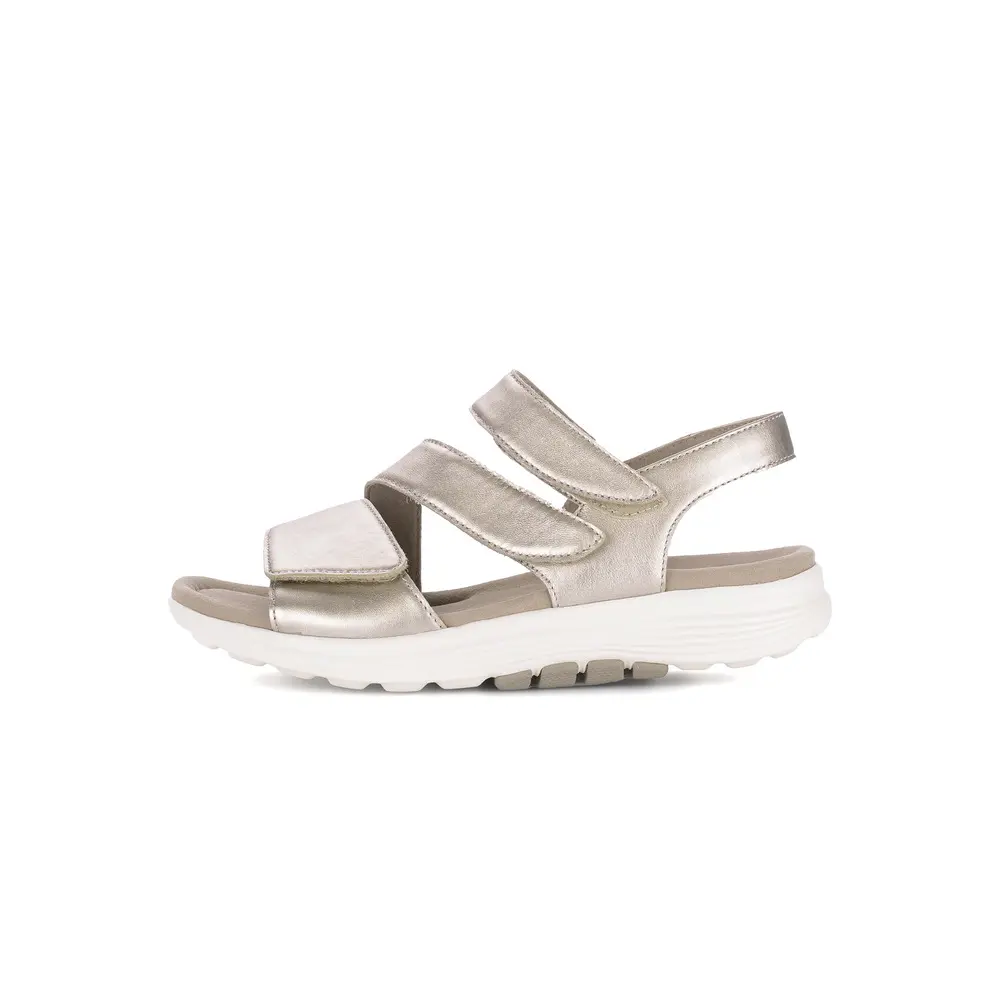 Metallisch Satin Sandalen Damen Gabor Rollingsoft