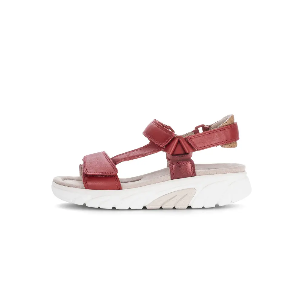 Metallische Sandalen Damen Gabor Rollingsoft Foulardcalf