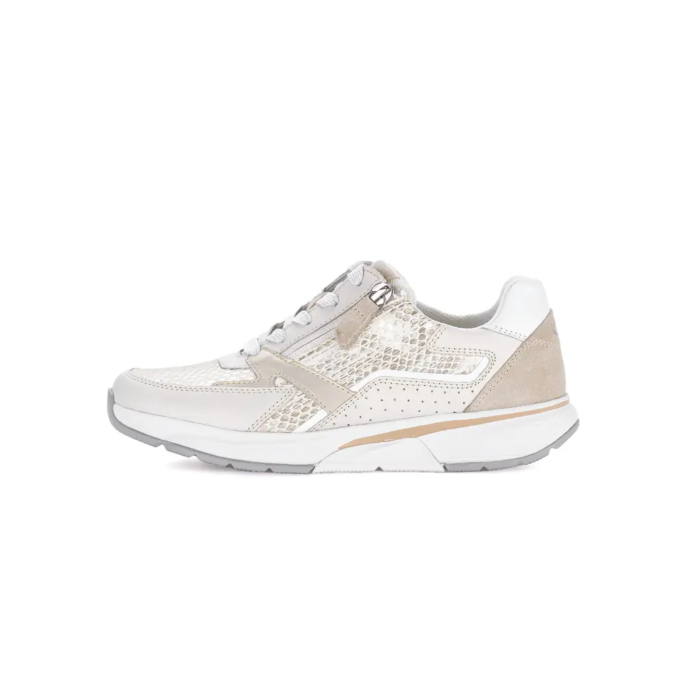 Damen Sneaker aus glänzendem Samt Gabor Rollingsoft SnakeM Foul