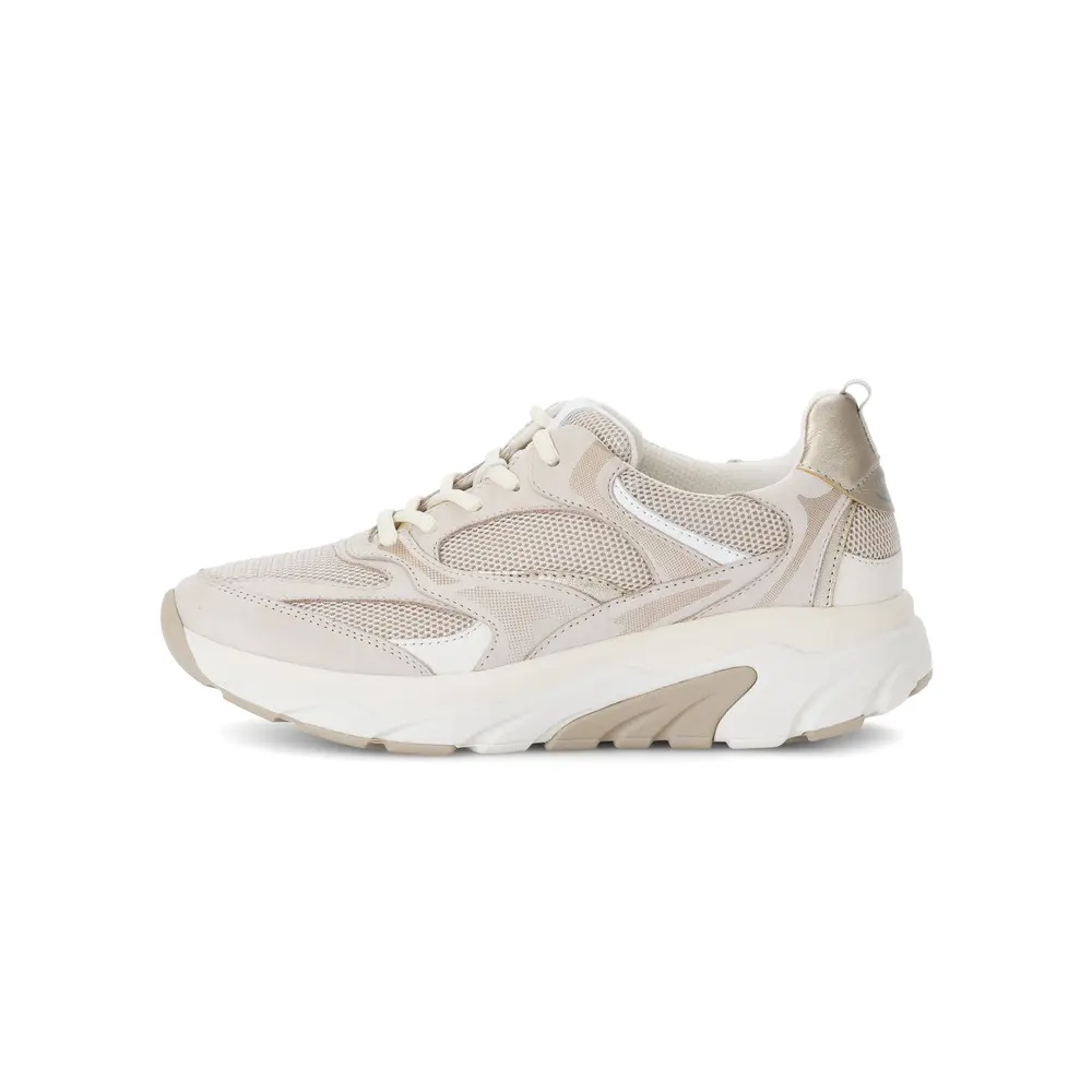 Baskets en maille nubuck nacré femme  Rollingsoft