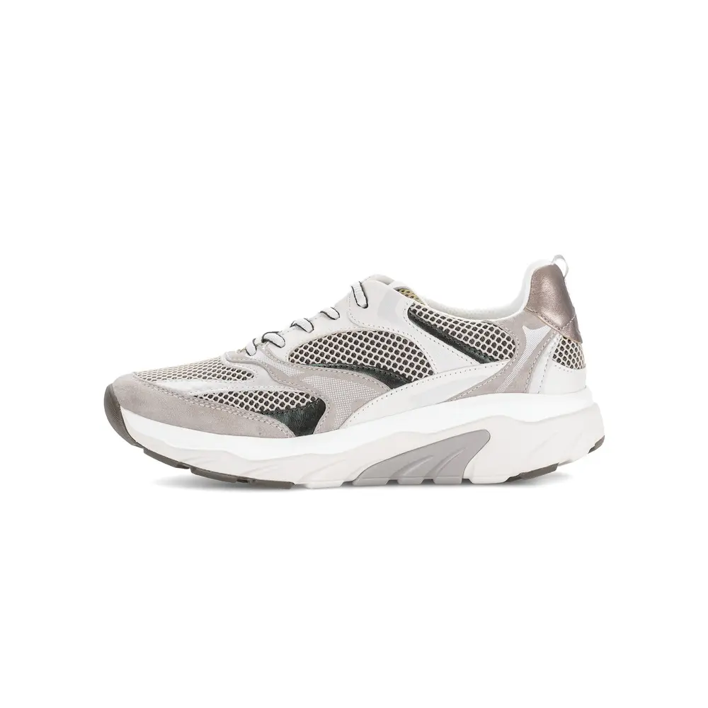 Metallic Goat Leather Mesh Sneakers Damen Gabor Rollingsoft