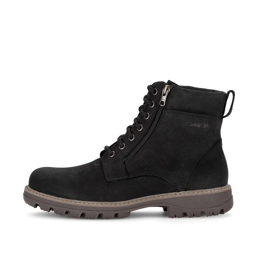 Robuste und elegante Stiefel aus geöltem Nubuk Gabor (L)