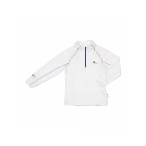 Felpa bambina con mezza zip in micropile Peak Mountain Gafine