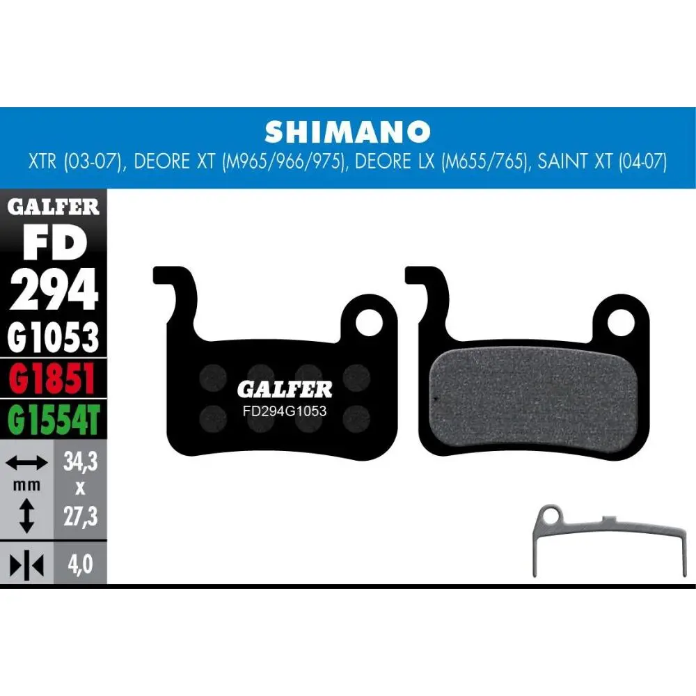 Bremsbelag Galfer Shimano Xt, Lx, Saint, Xtr, Giant