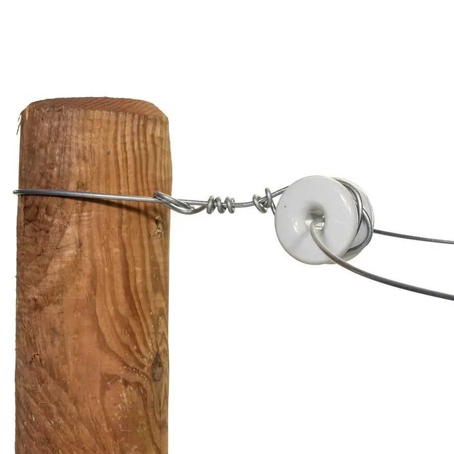 Isolatori per recinzioni elettriche angolari in porcellana Gallagher (x6)