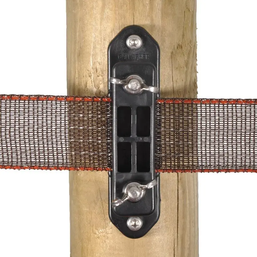 Insulators for electric fence corner turboline tape with butterfly nut Gallagher (x30)