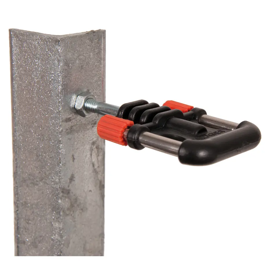 2-way electric fence anchor insulators for iron posts Gallagher (x5)