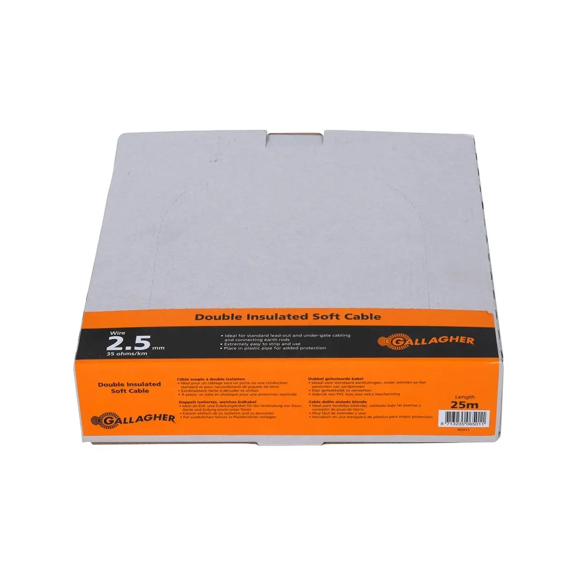 Flexible earth cable for electric fence Gallagher 35 Ohm/km