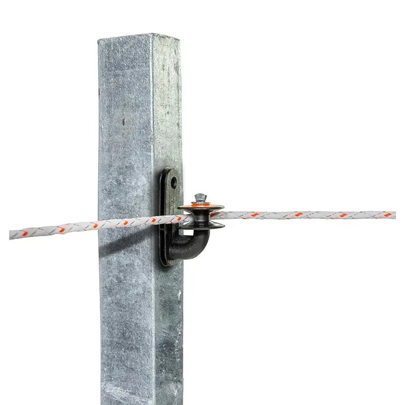 Insulators for corner electric fence with pulley for iron pickets Gallagher (x5)