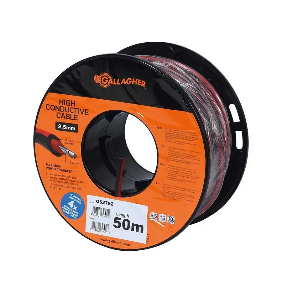 Double insulated earth cable for electric fences Gallagher XL