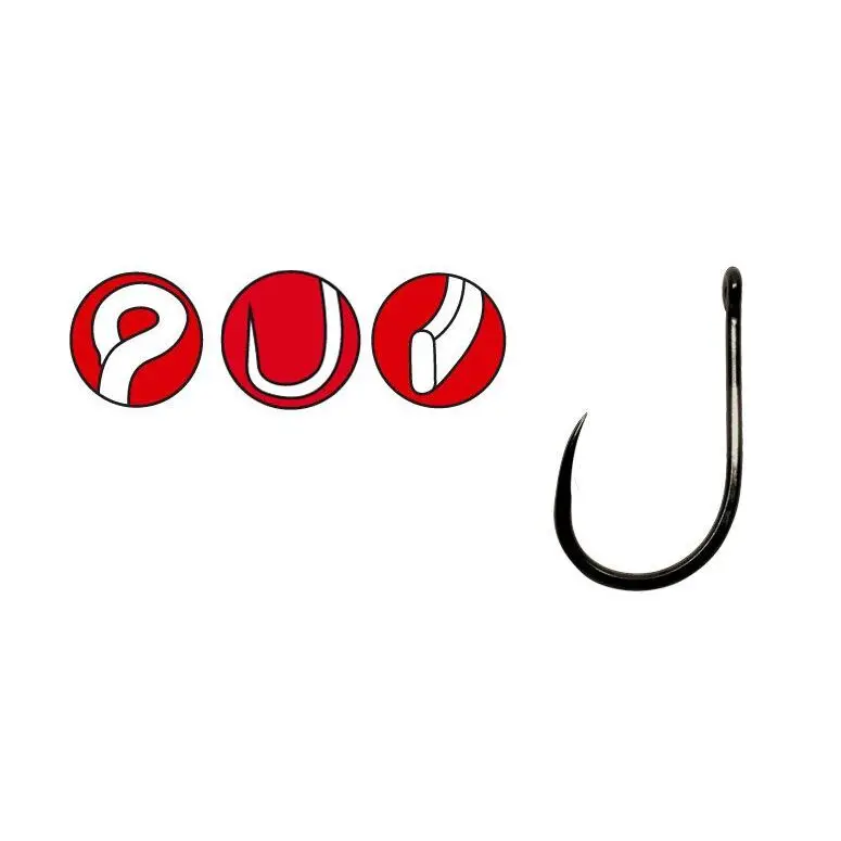 Ganci Gamakatsu Power Carp Ring Eye Barbless (x10)